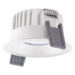 Ledvance LED Spot Fix Aluminium Wit 8W 680lm 36D - 930 Warm Wit | Zaagmaat 68mm - IP44 - Beste Kleurweergave - Dimbaar