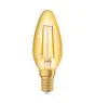 Osram Vintage 1906 LED E14 Kaars Filament Goud 1.5W 120lm - 824 Zeer Warm Wit | Vervangt 15W